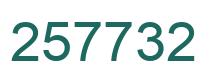 Number 257732 green image
