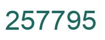 Number 257795 green image