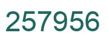Número 257956 imagen verde