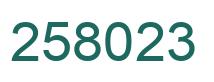 Número 258023 imagen verde