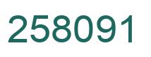 Number 258091 green image