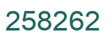Número 258262 imagen verde
