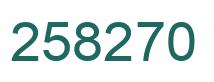 Número 258270 imagen verde