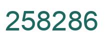 Number 258286 green image