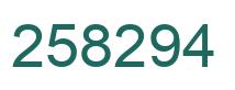 Number 258294 green image