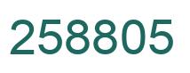 Número 258805 imagen verde