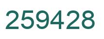 Number 259428 green image
