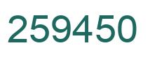 Número 259450 imagen verde