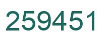 Número 259451 imagen verde