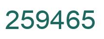 Número 259465 imagen verde