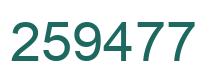 Number 259477 green image