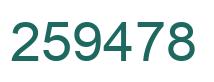 Number 259478 green image