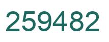 Number 259482 green image