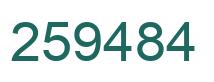 Number 259484 green image