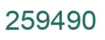 Número 259490 imagen verde
