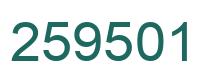 Número 259501 imagen verde