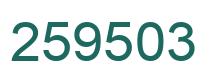Número 259503 imagen verde
