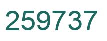 Número 259737 imagen verde