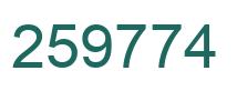 Número 259774 imagen verde
