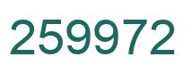 Number 259972 green image
