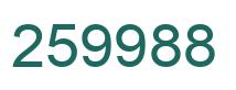 Number 259988 green image