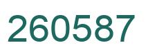 Número 260587 imagen verde