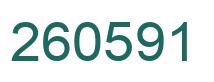 Number 260591 green image