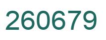 Number 260679 green image