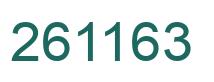 Number 261163 green image