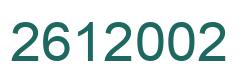 Número 2612002 imagen verde