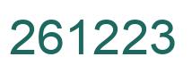 Número 261223 imagen verde