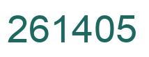 Número 261405 imagen verde