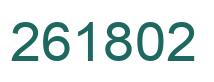Number 261802 green image