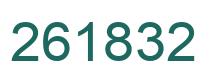 Number 261832 green image
