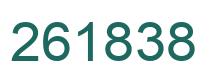 Number 261838 green image