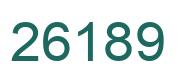 Número 26189 imagen verde