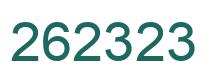 Number 262323 green image