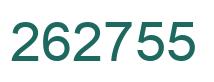 Number 262755 green image