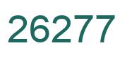 Zahl 26277 grün bild