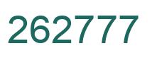 Number 262777 green image