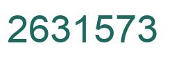 Number 2631573 green image