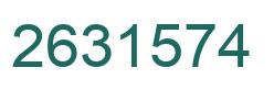 Number 2631574 green image