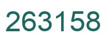 Number 263158 green image