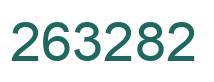 Number 263282 green image