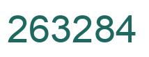 Number 263284 green image
