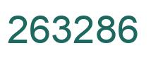 Number 263286 green image