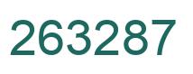 Number 263287 green image