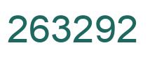 Number 263292 green image