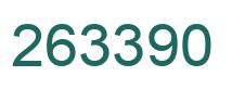Number 263390 green image