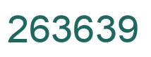 Number 263639 green image